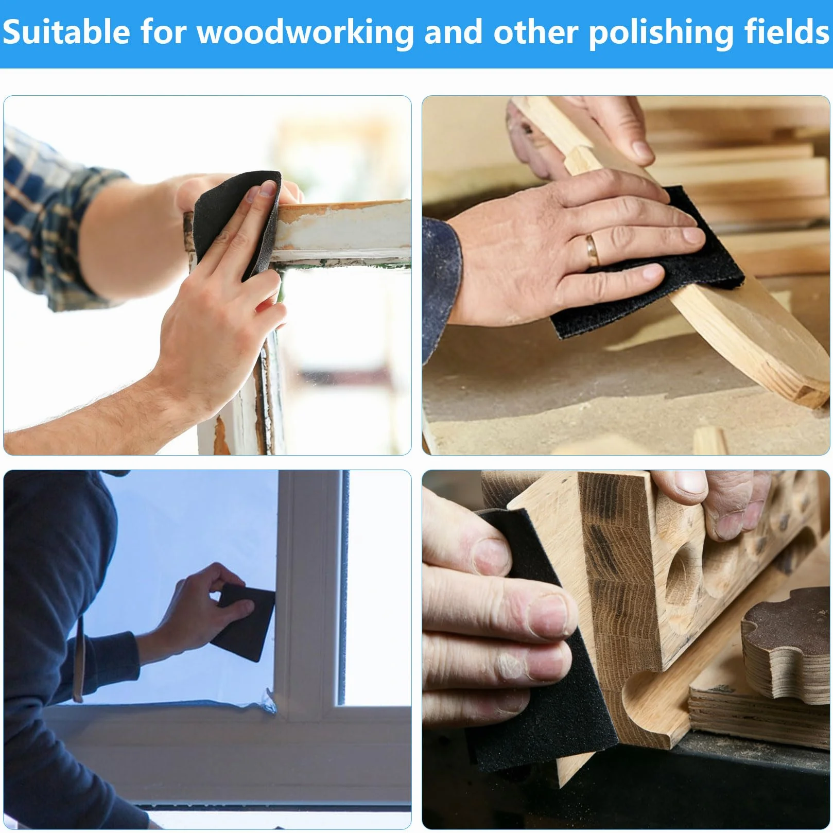 21 Pcs Papel Lija Madera, Sandpaper Grano 60 a 220, Papel de Lija para Madera, paredes, vidrio, plástico y automóviles (23 x 9,3 cm)