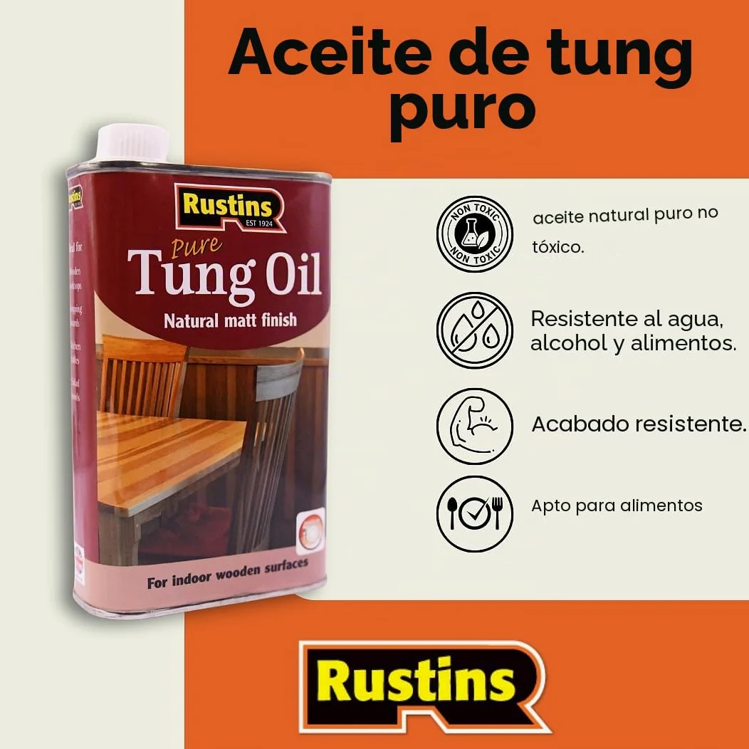 Rustins TUNO500 - Aceite de tung 500ml