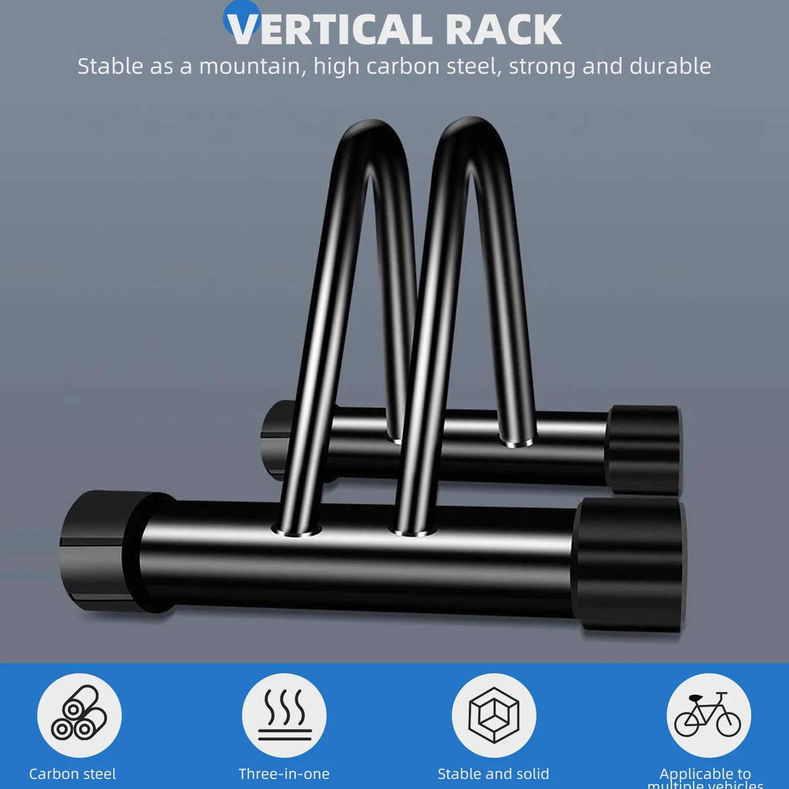 ENGWE MTB Soporte de metal para bicicletas al aire libre, estante de almacenamiento de bicicletas para garaje