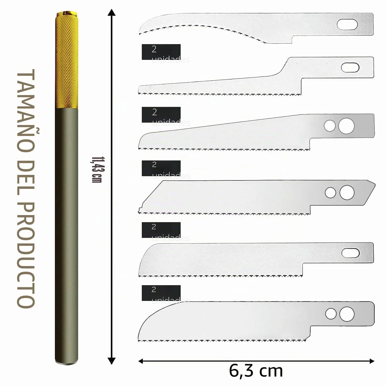 ABEST Mini sierra de mano 12 cuchillas Kit de herramientas para fabricación de modelos