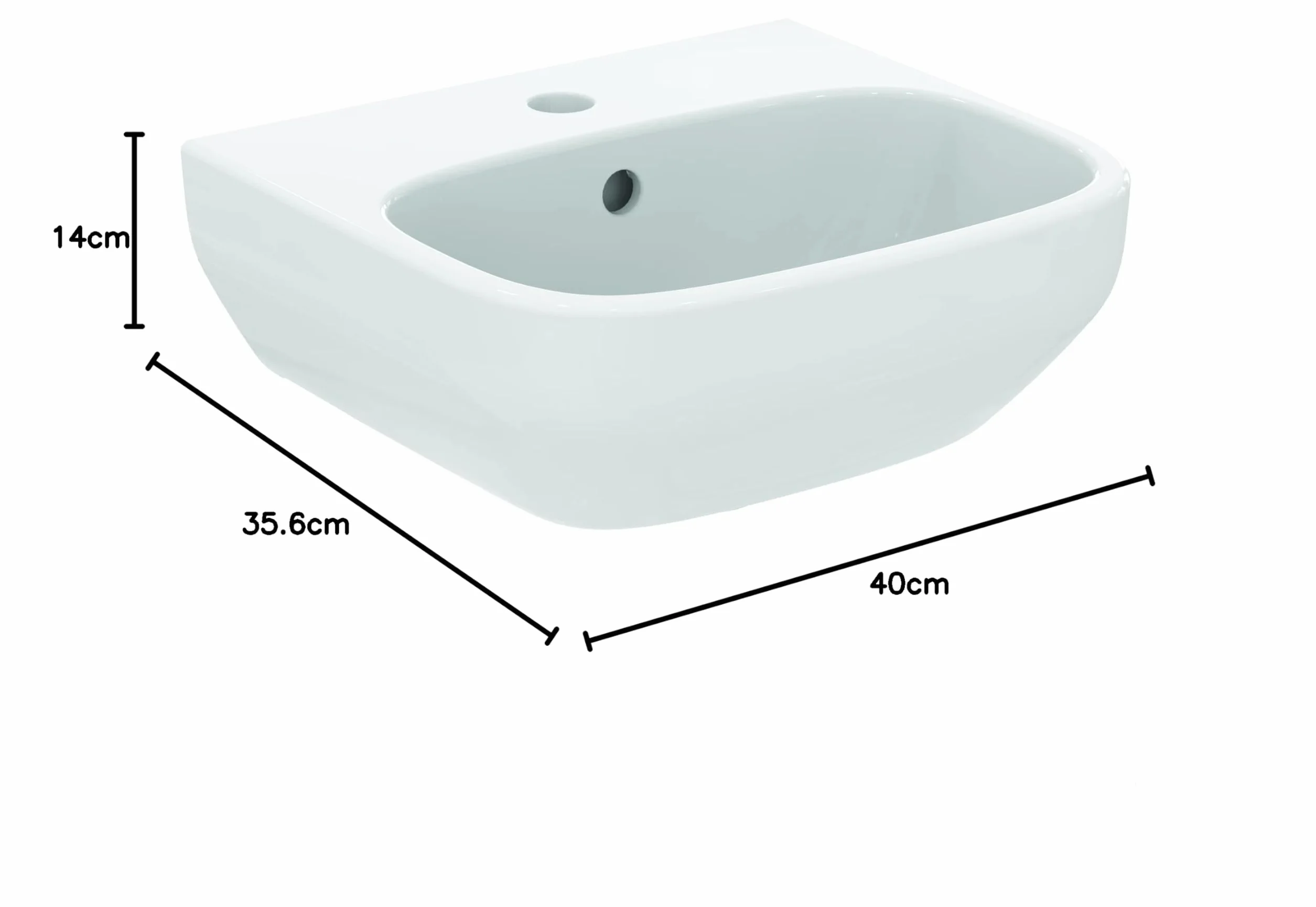 Ideal Standard - I.Life A Lavamanos de 400 mm - Blanco