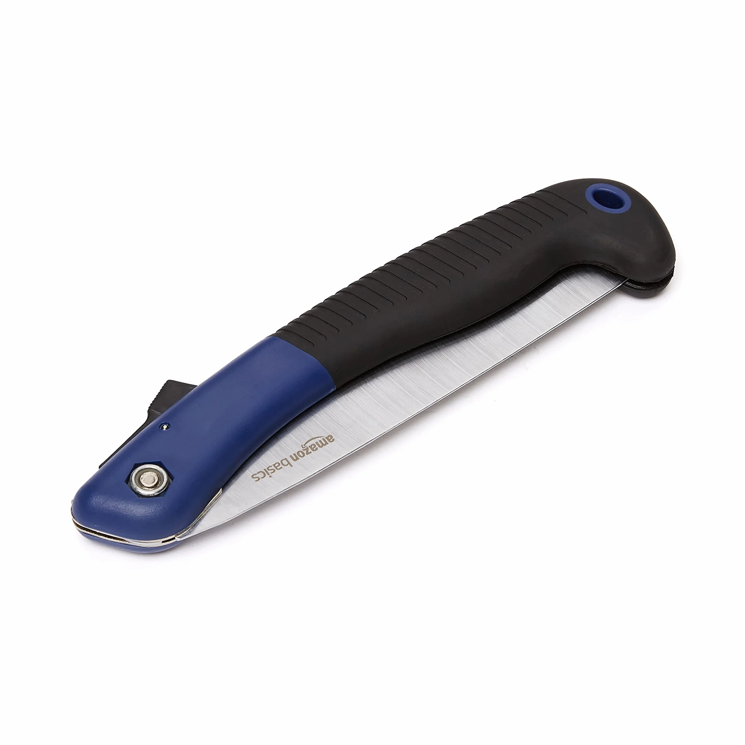 Sierra plegable de una hoja de acero para podar y jardinería, 20,3 cm, Azul