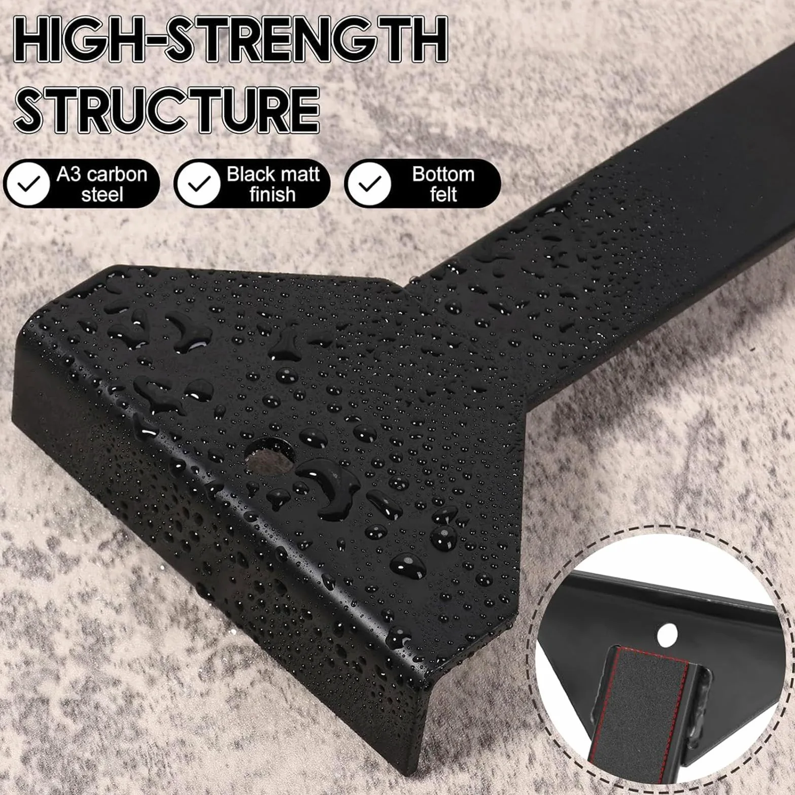 Barra De Tracción Para Piso De Madera | Herramienta De Palanca Para Instalación De Tablones | Palanca Laminada De Alta Resistencia | Para El Hogar, Industria, Oficina, Comercial, Balcón, Garaje, Dormi