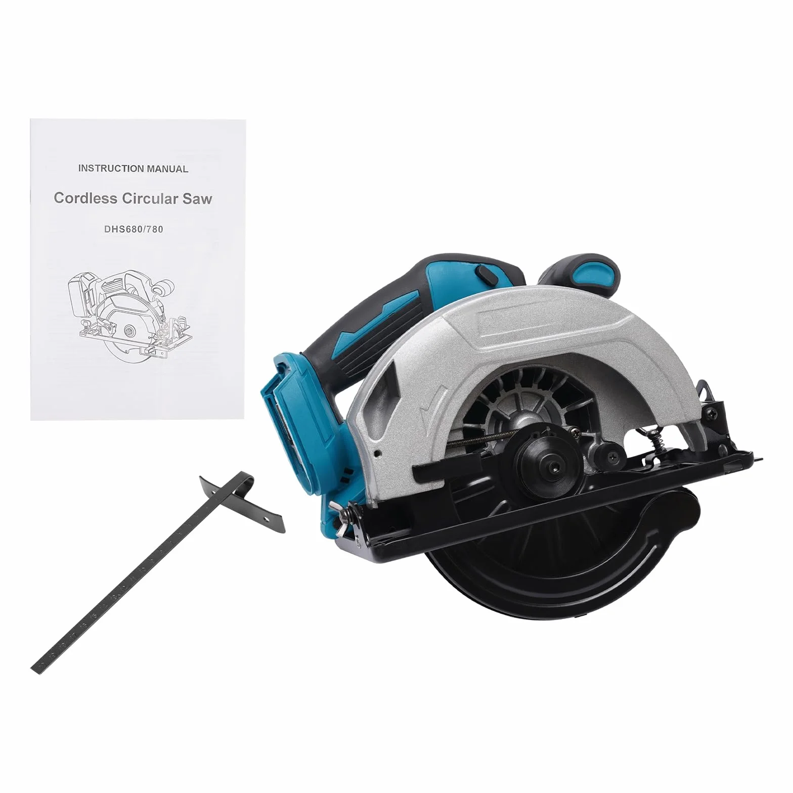 Sierra circular de mano, sierra circular de mano con riel de guía, sierra circular de 750 W, 20000 rpm, puede cortar 0-90 mm de grosor, sierra circular se puede utilizar en carpintería, hecha a mano