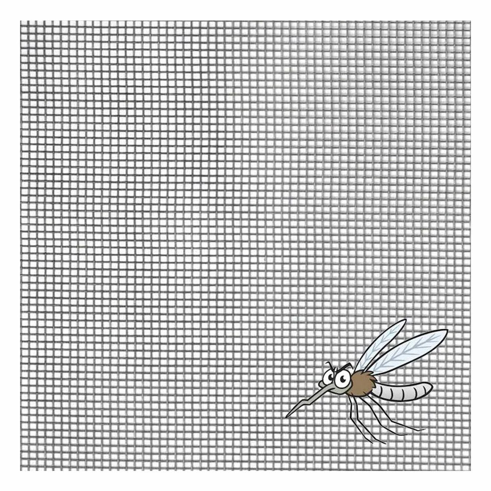 Tela mosquitera fibra vidrio gris rollo 30 m 1.2 m