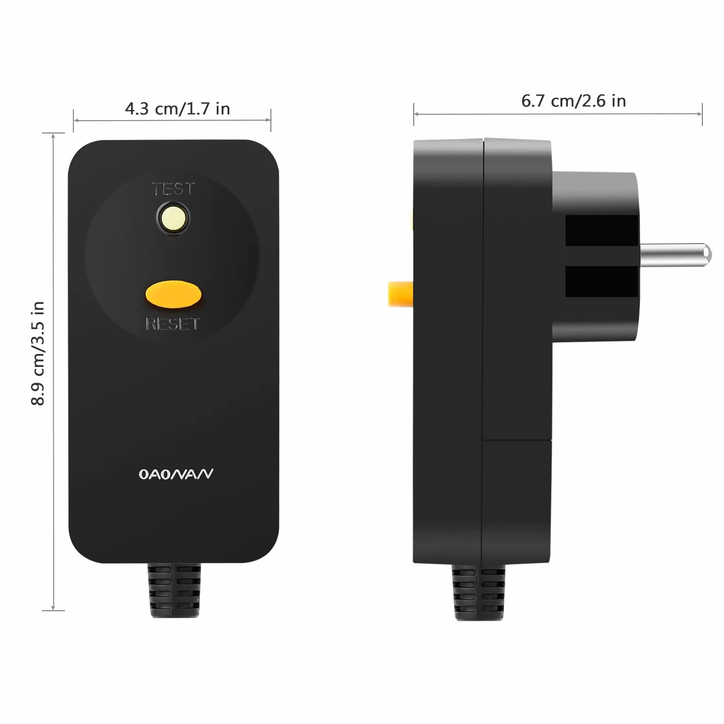 Disyuntor FI (corriente residual) de Oaonan, enchufe de seguridad personal