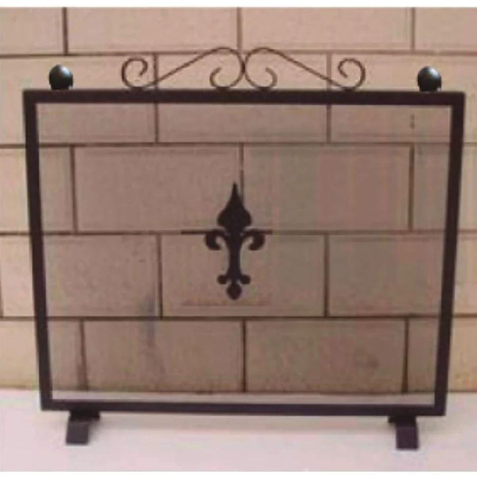 SALVACHISPAS CHIMENEA VIVAHOGAR 1 PANEL IBERO FLOR LYS HIERRO 77X60CM VH62793