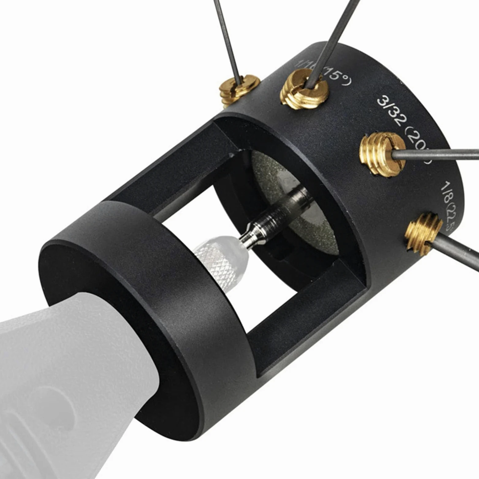 Afilador de Electrodos de Tungsteno, Cabezal de Amoladora de Electrodos, Herramienta de Soldadura TIG que Se Adapta a la Mayoría de Herramientas Rotativas con Rosca de 3/4-12