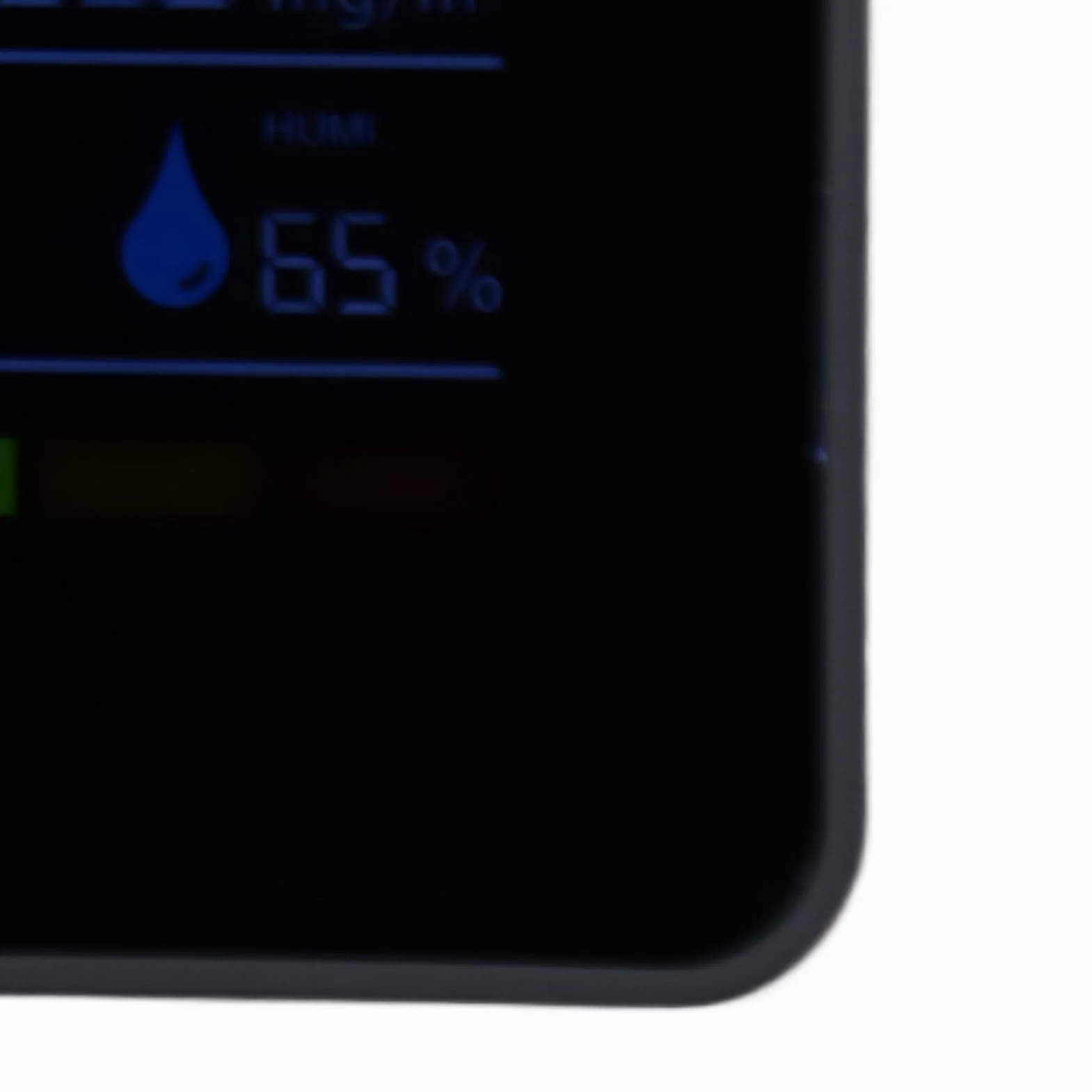 CO2 Monitor de Calidad del Aire Interior HCHO TVOC 5 en 1 con Batería para Viaje Casa y Coche Temp Humi