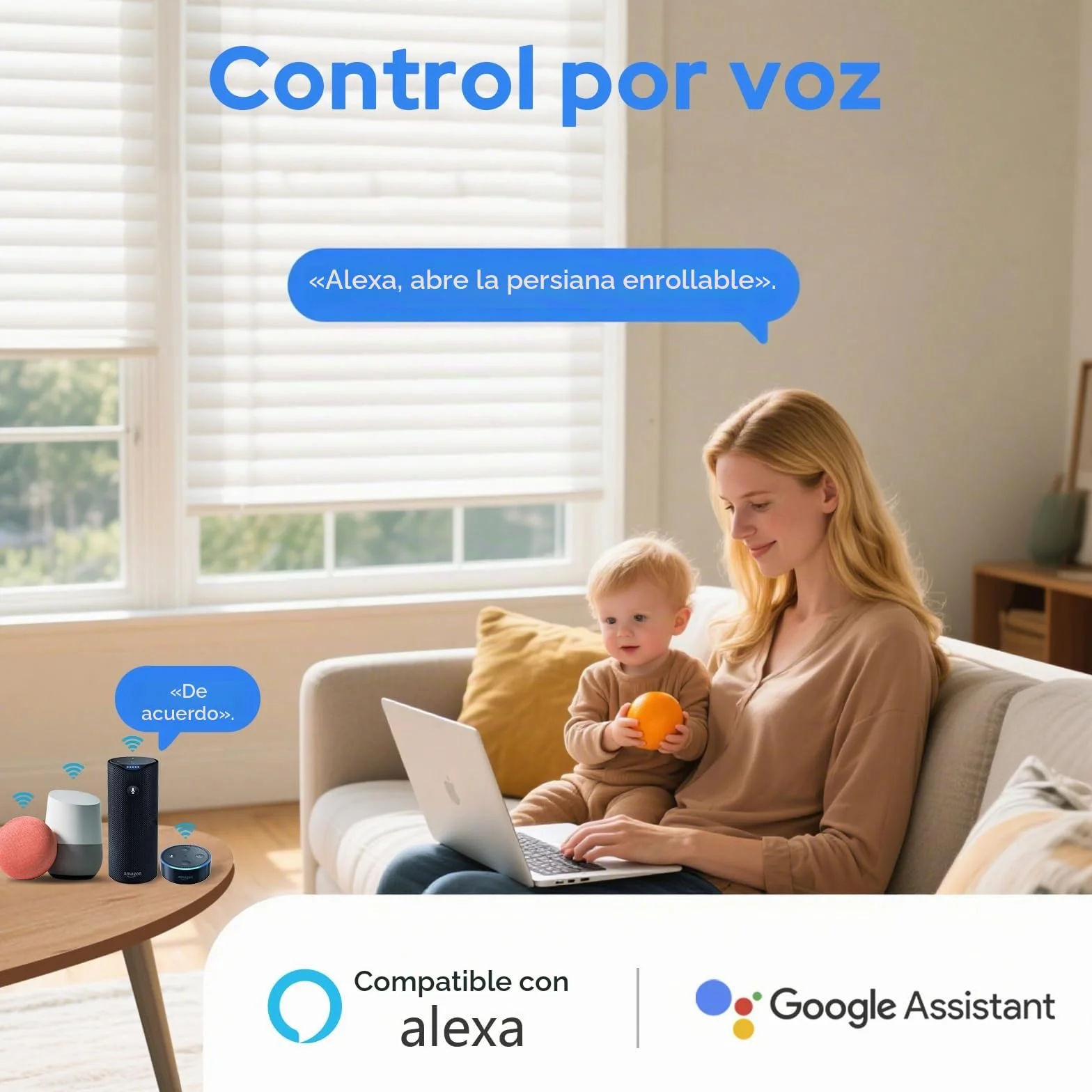 LoraTap Interruptor Persiana WiFi con Mando a Distancia RF, Interruptor Táctil de Pared para Cortina Eléctrica, Funciona con La Aplicación Smart Life, Compatible con Alexa y Google Home