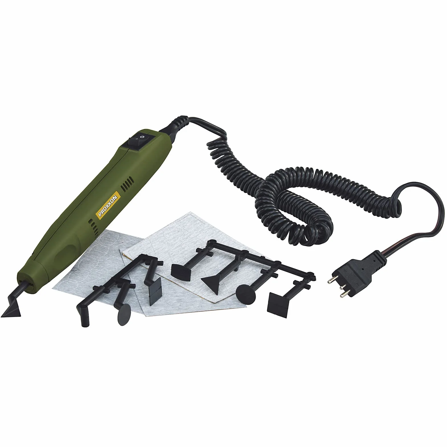 PROXXON 2228594 2228594-Lijadora lápiz ps 13, 10 W, 12 V, Verde