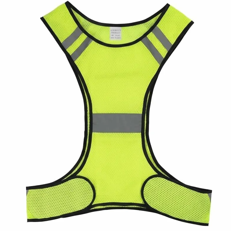 Chaleco Reflectante de Seguridad Ajustable Unisex Talla XS-M con Alta Visibilidad, Ligero y Transpirable, Ideal para Correr, Ciclismo, Moto, Running, Senderismo Nocturno, reflectante running