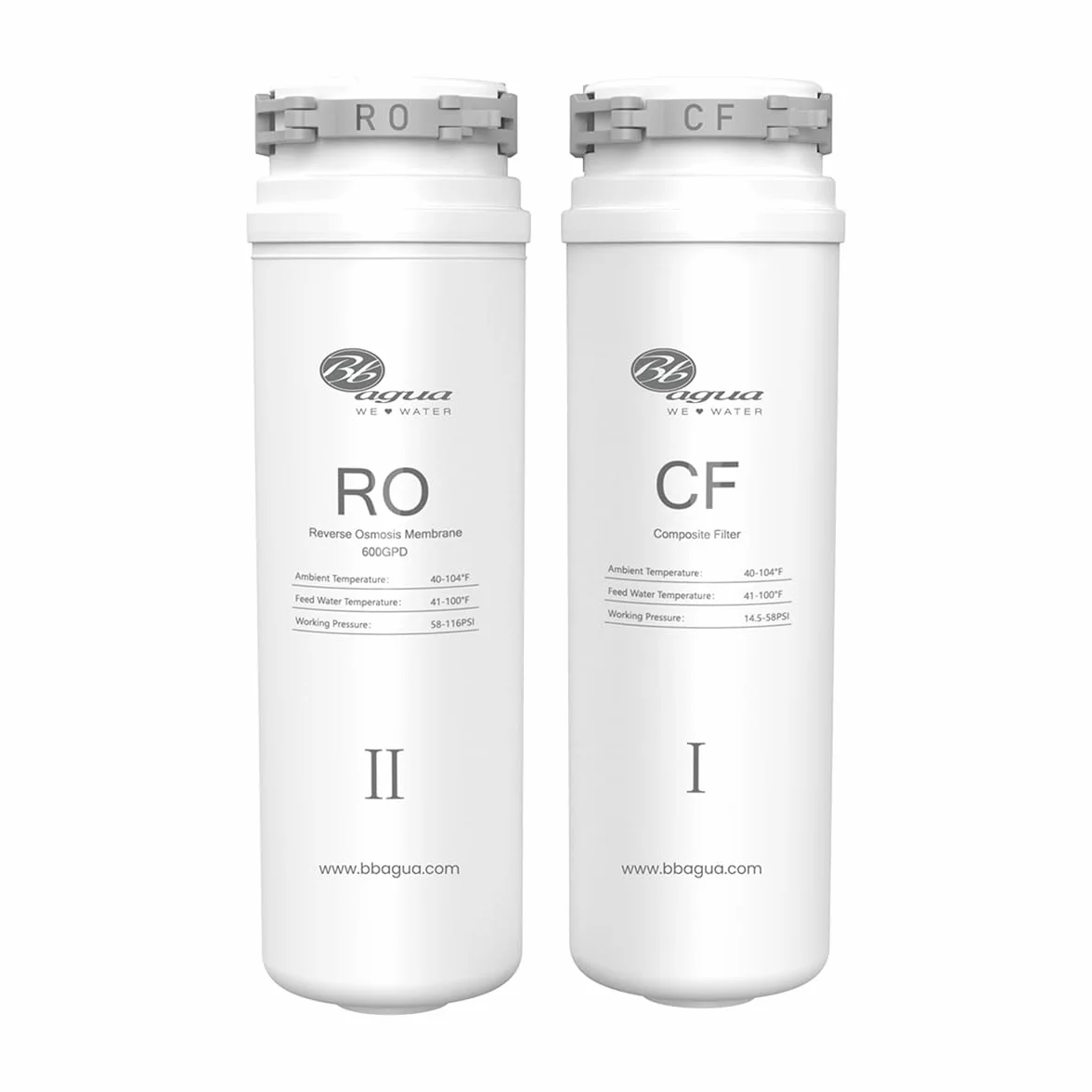 BBAGUA Home Direct Flow 600 Sistema de Ósmosis Inversa Bajo Fregadero 1.6 L/min Grifo y Kit Incluidos