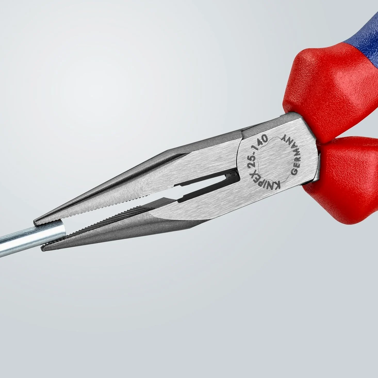KNIPEX Alicate de montaje (alicate de radio) Negro atramentado con mangos multicomponente 140 mm, 25 02 140