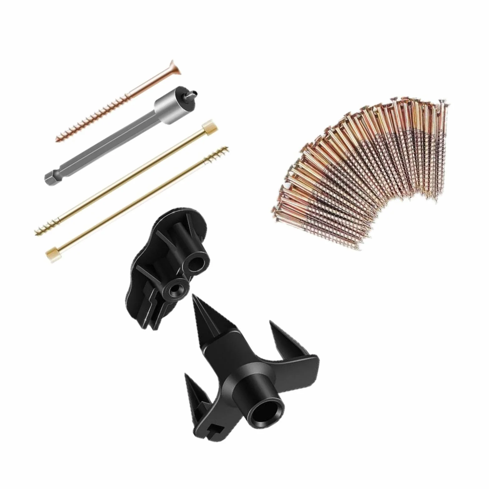 Squeak No More Kit Kit eficiente de reparación de pisos para eliminar ruidos molestos en alfombras o pisos de madera 50 tornillos incluidos