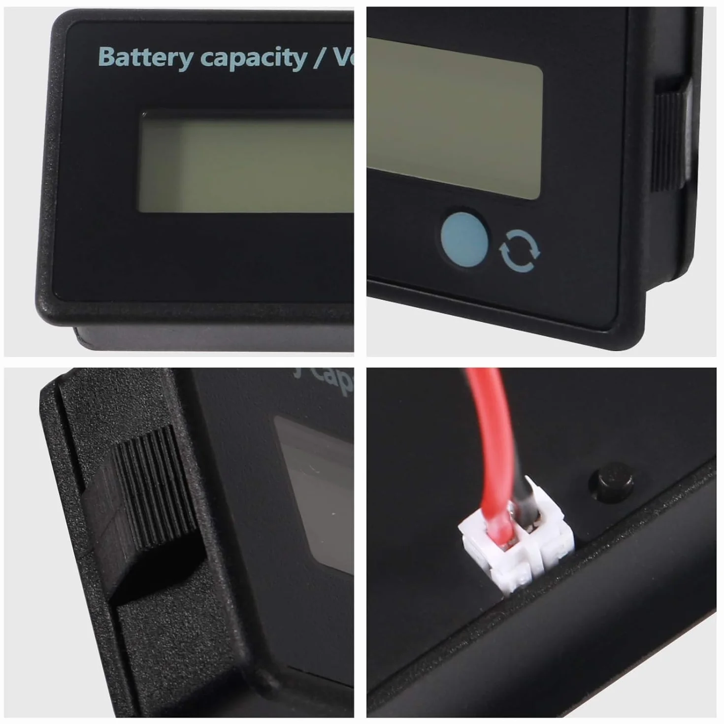 GTIWUNG 2 Piezas Medidores de Batería DC, Indicador de Voltaje de Capacidad, 12V 24V 36V 48V 72V 84V, Verde