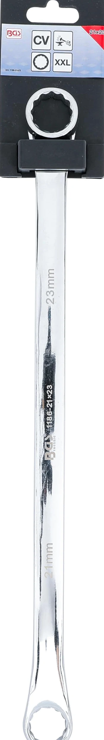 BGS 1186-21x23 | Llave de estrella doble | extra plana | 21 x 23 mm