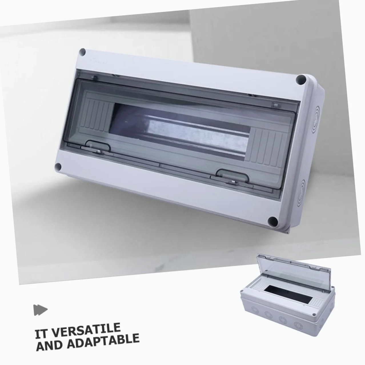Caja Eléctrica de Plástico Ip65 de 18 Circuitos para Exterior | Abs Resistente, Montaje en Superficie, Protección Estanca Polvo, Modelo Ht-18