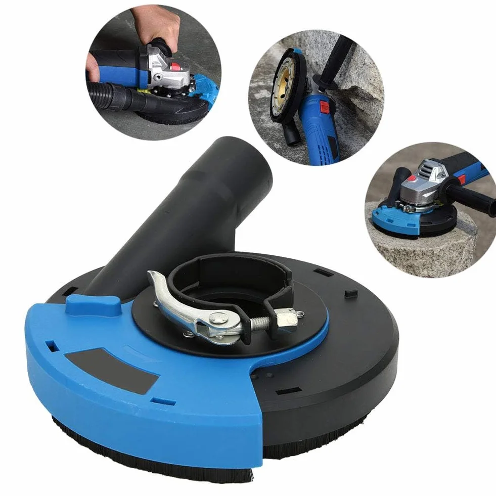 Recoge Polvo Amoladora de 125 mm con Cubierta Antipolvo para Hormigón - Kit Completo para un Trabajo Impecable