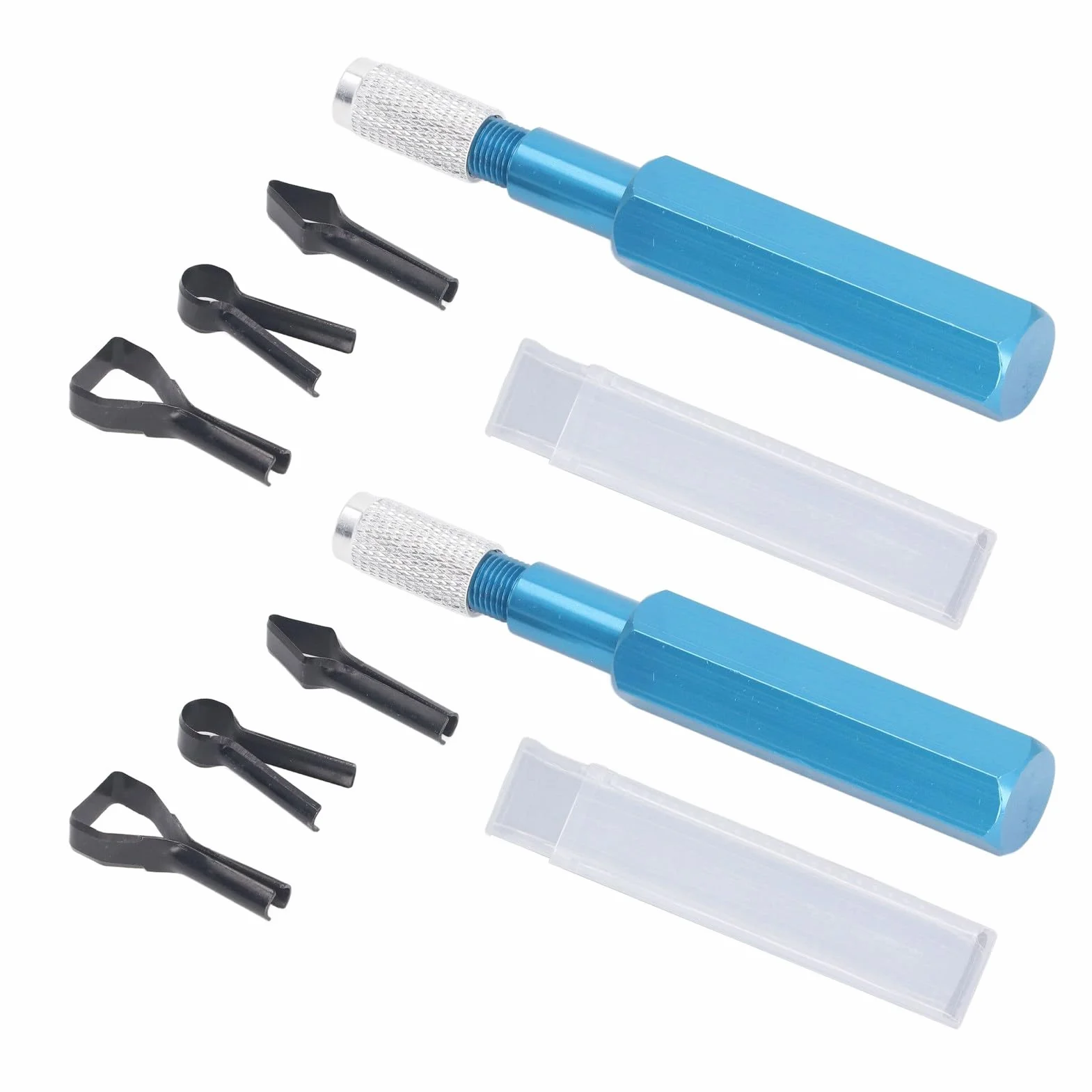 Cuchillo para Cortar Pisos, Herramienta de Cuchilla para Cortar Soldadura de Pisos, 2 Juegos con 4 Cuchillas HSS, Cuchillo para Cortar Plástico para Ranuras de