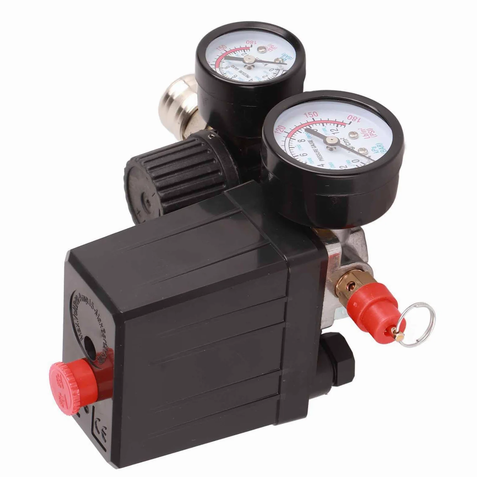 Compresor Interruptor de Presión 220V, Regulador de Presión del Compresor de Aire Repuestos Interruptor de la Válvula de Control del Compresor Regulador del Compresor de Aire con