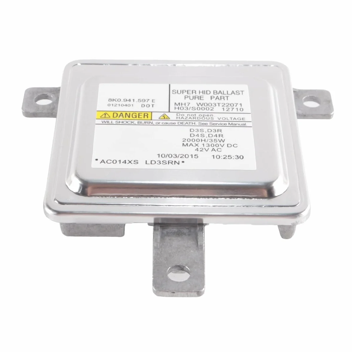 Balasto De Repuesto D3S/D3R D4S/D4R, Unidad De Control De Balasto De Faros De Xenón HID Compatible con Audi VW 8K0941597E W003T22071 (inalámbrico)