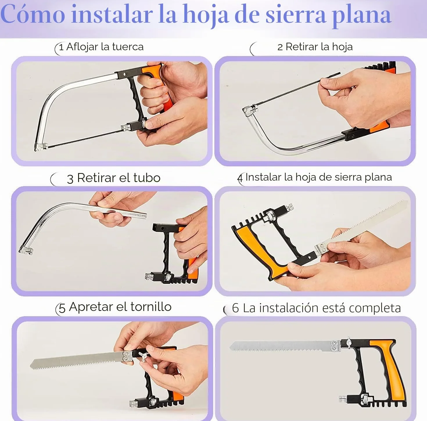 KAHEIGN 13 En 1 Herramienta de Sierra de Mano para Metales Multifunción, Sierra para Metales con 8Pz HSS Acero Sierra Hojas y Transporte Estuche - para Corte Madera Plastico Goma Vaso Teja Metal