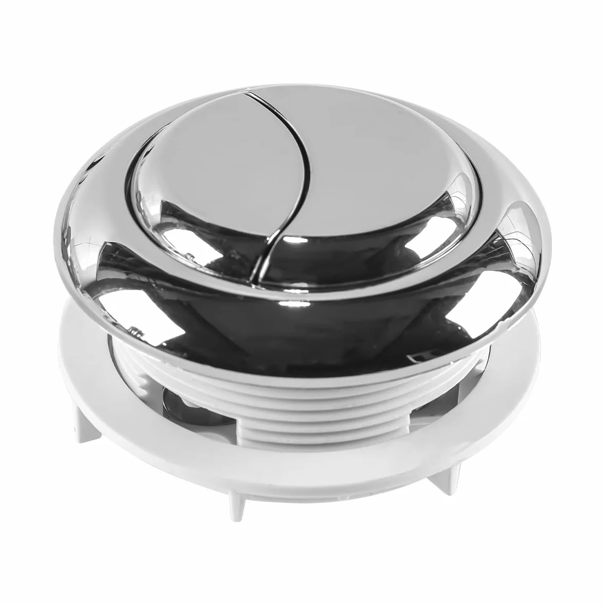 Kit De Válvula De Doble Descarga - Conjunto De Botón Ajustable para Tanque De Inodoro, Acero Inoxidable, Universal, a Prueba De Fugas, Compatible con Tanques De Inodoro De 20 a 25 Cm De Altura