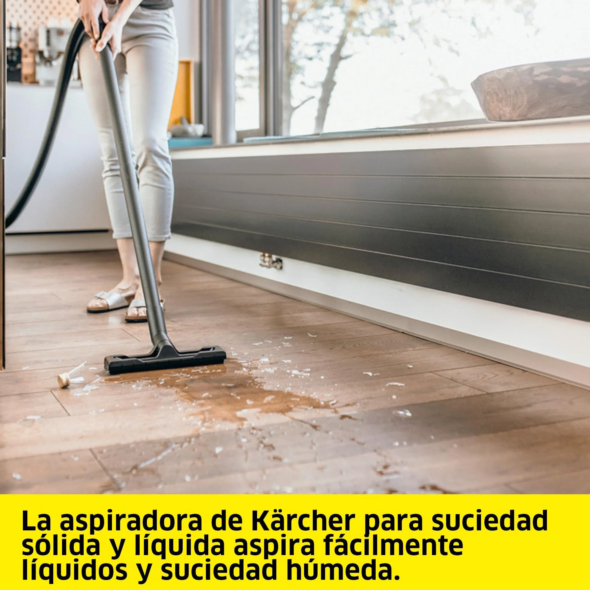 KÄRCHER Aspirador en Seco y Húmedo WD 3 V 17/4/20 1000 W Depósito 17 l Manguera 2 m Cable 4 m