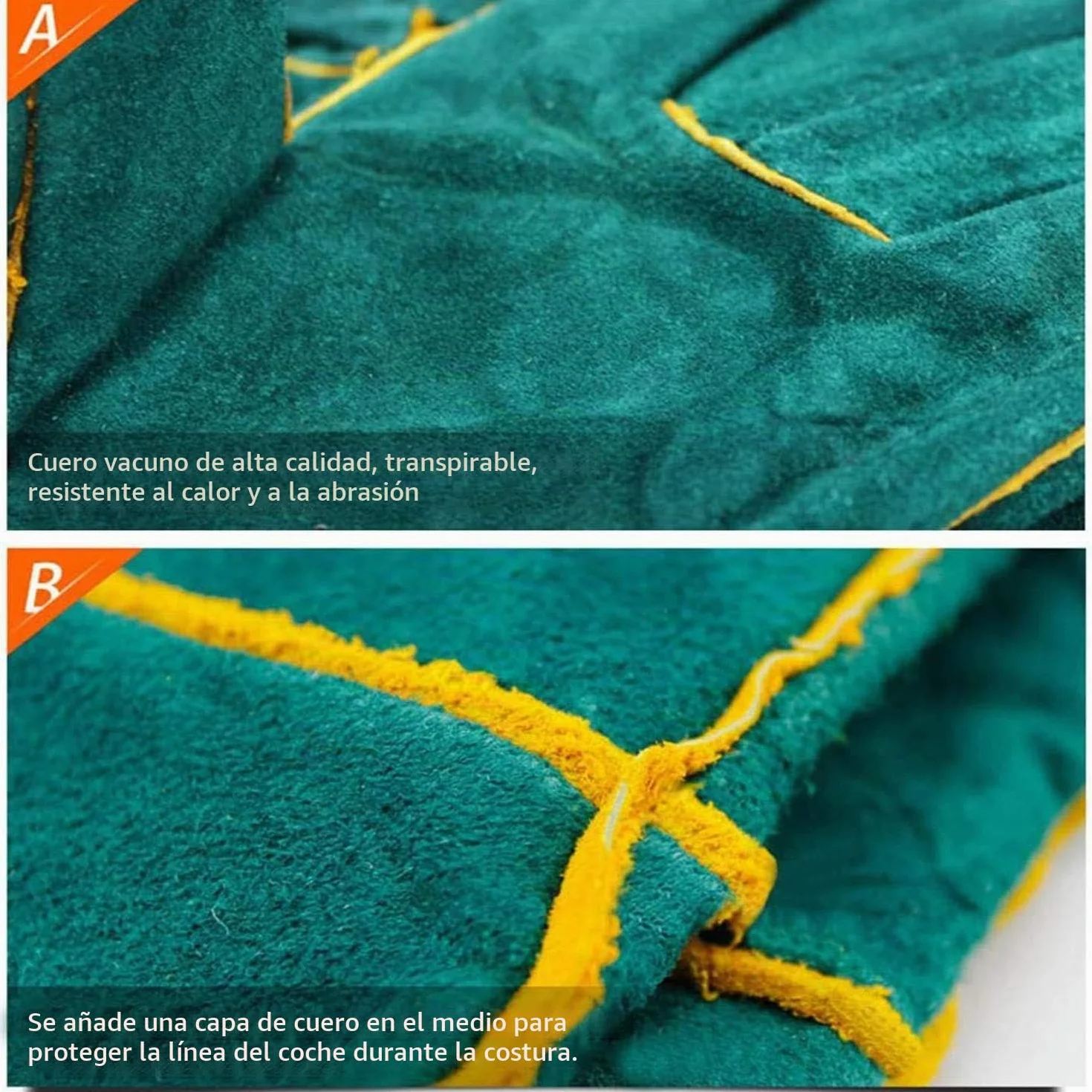 PeSandy 60CM Guantes de Trabajo Anti-Mordidas para Manejo de Animales, Duraderos para Bañarse, Arreglarse, Soldar