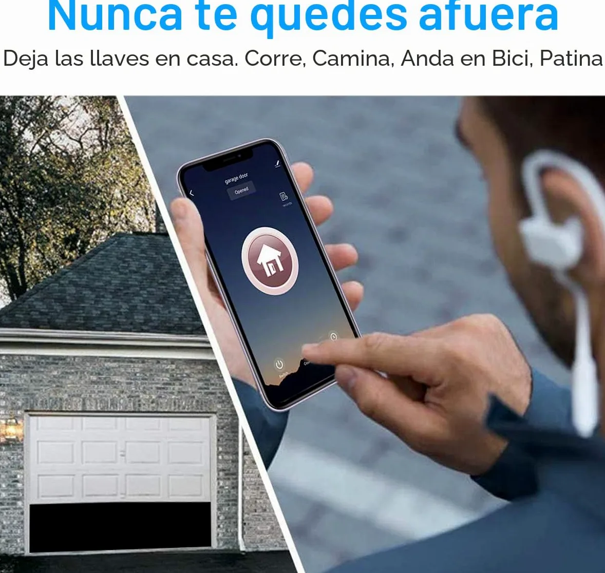 Controlador Remoto de Apertura de Puerta de Garaje WiFi Inteligente Newgoal. Control de la aplicación Tuya Smart Life. Compatible con Alexa, Google Assistant e IFTTT. No se Requiere concentrador