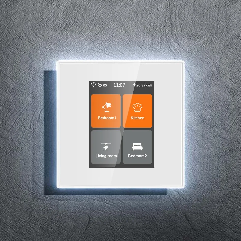 LANBON Interruptor de luz inteligente L8-HS4 de 4 velocidades con aplicación Smart Life/Homekit/Smart Living compatible con Alexa y Google Home, cable neutro requerido, no requiere hub