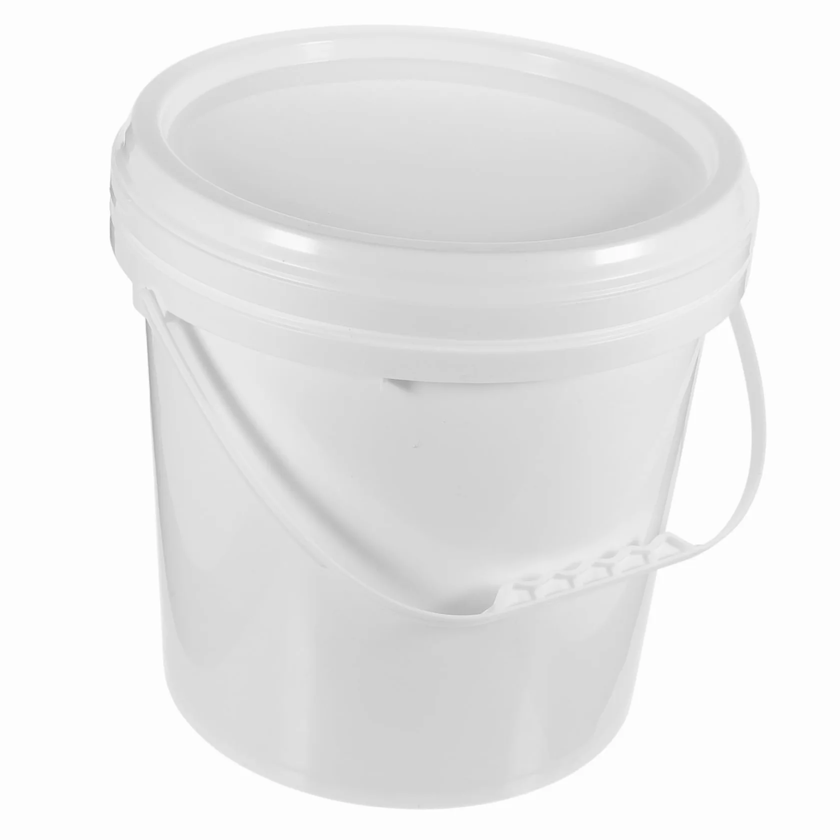 Cubo de Pintura de 10 litros con Tapa, Hdpe Blanco | Airtight, Asa Integrada, para Almacenamiento Diario y Embalaje de Pintura