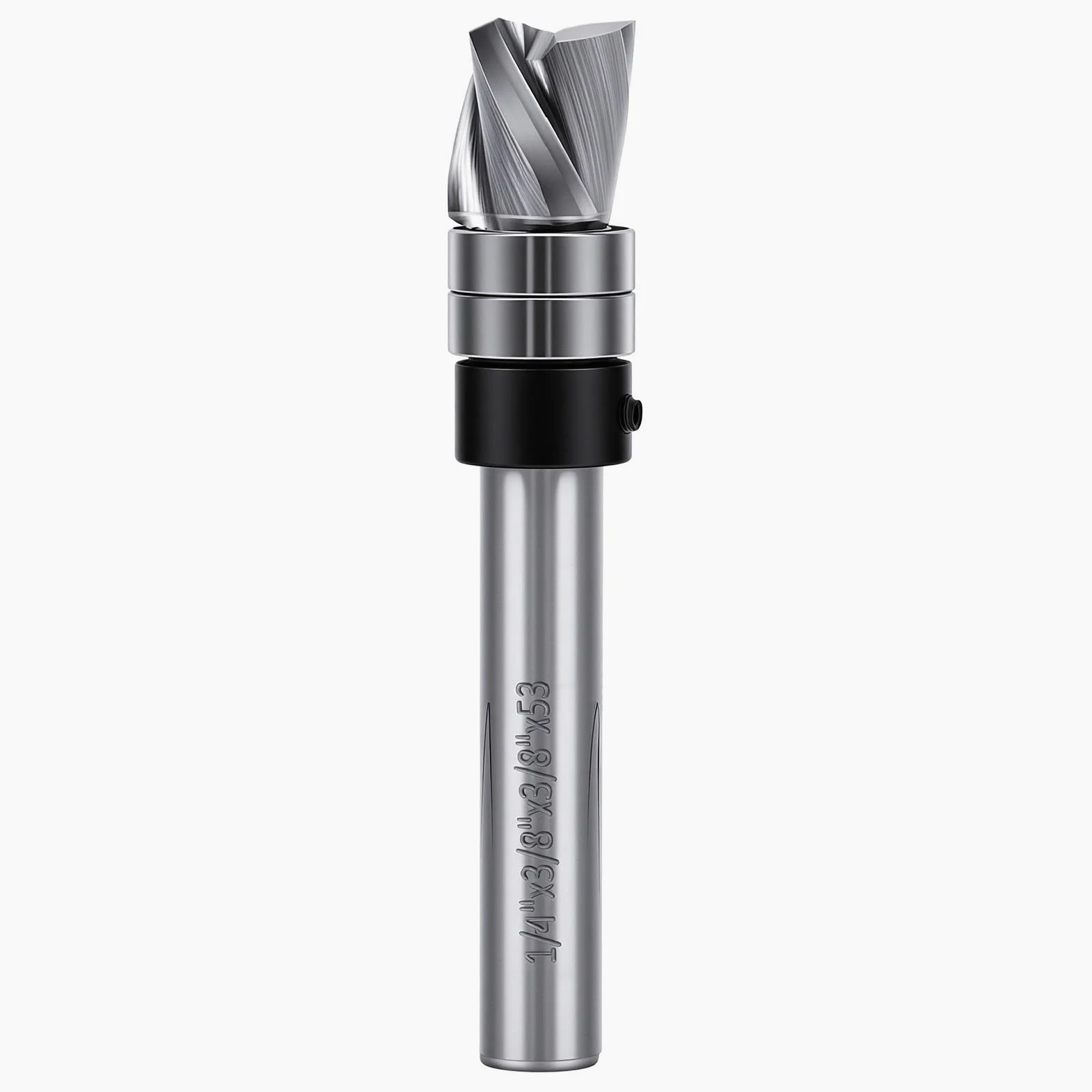 Generic Broca Fresadora de Corte Al Ras con Cojinete Guía para Reducir los Errores de Corte Diámetro de 3/8 pulg. Longitud de de 1/2 pulg. Ideal para Metales No Ferrosos