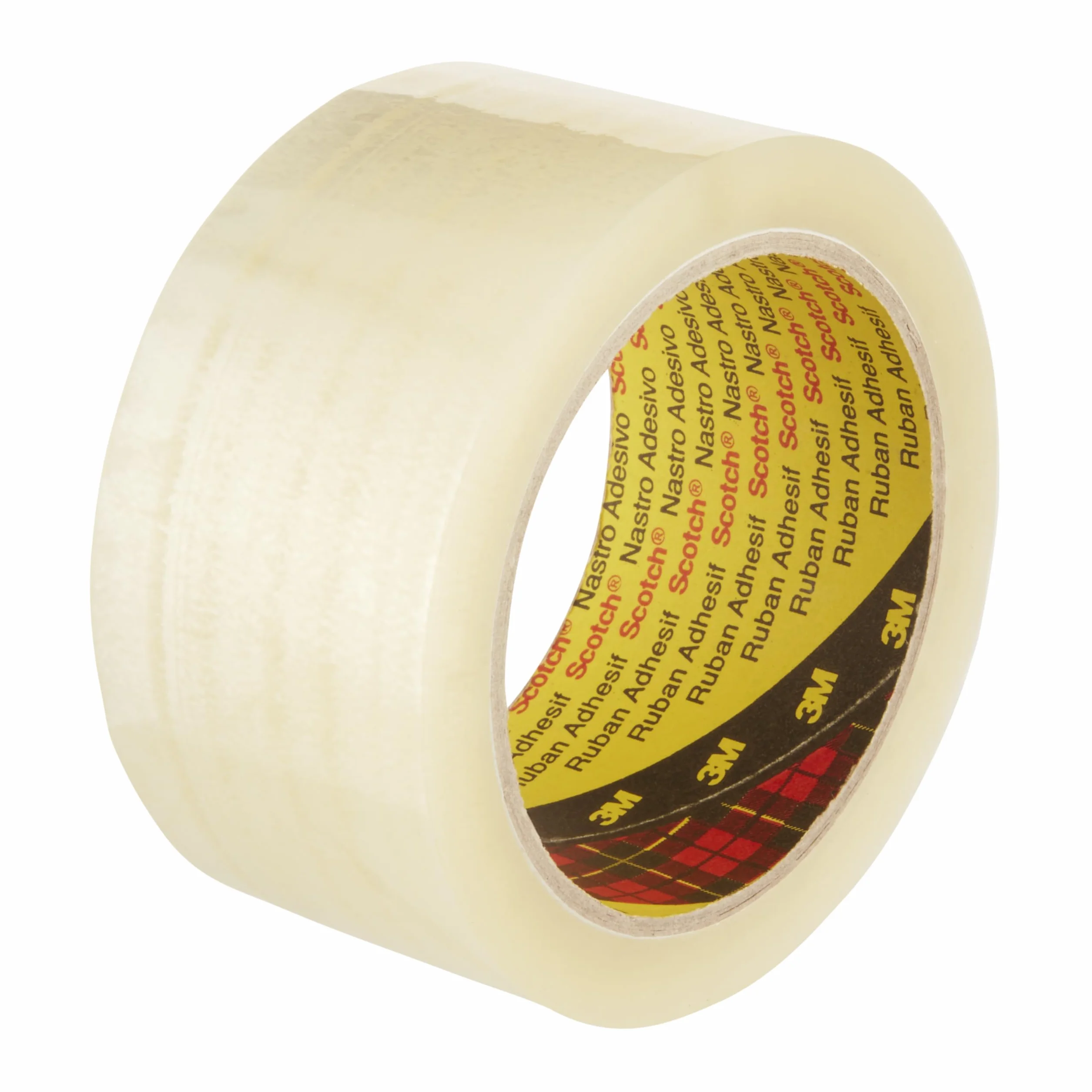 Scotch - Cinta de embalaje clásica, color transparente en pack con 6 rollos encelofanadose en plano