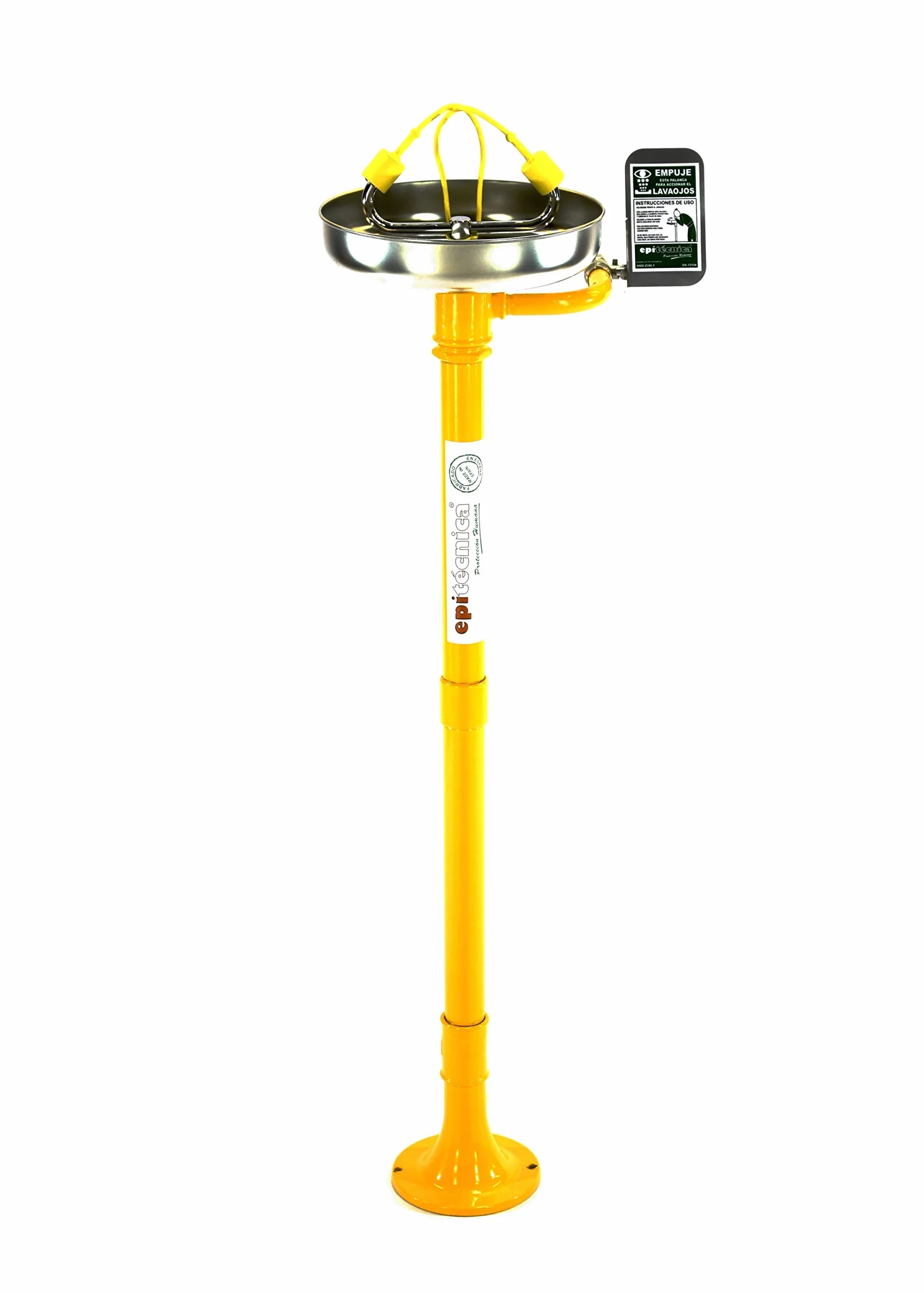 Lavaojos de pedestal con fijación al suelo, homologado Mod. 6023BAS EPITECNICA