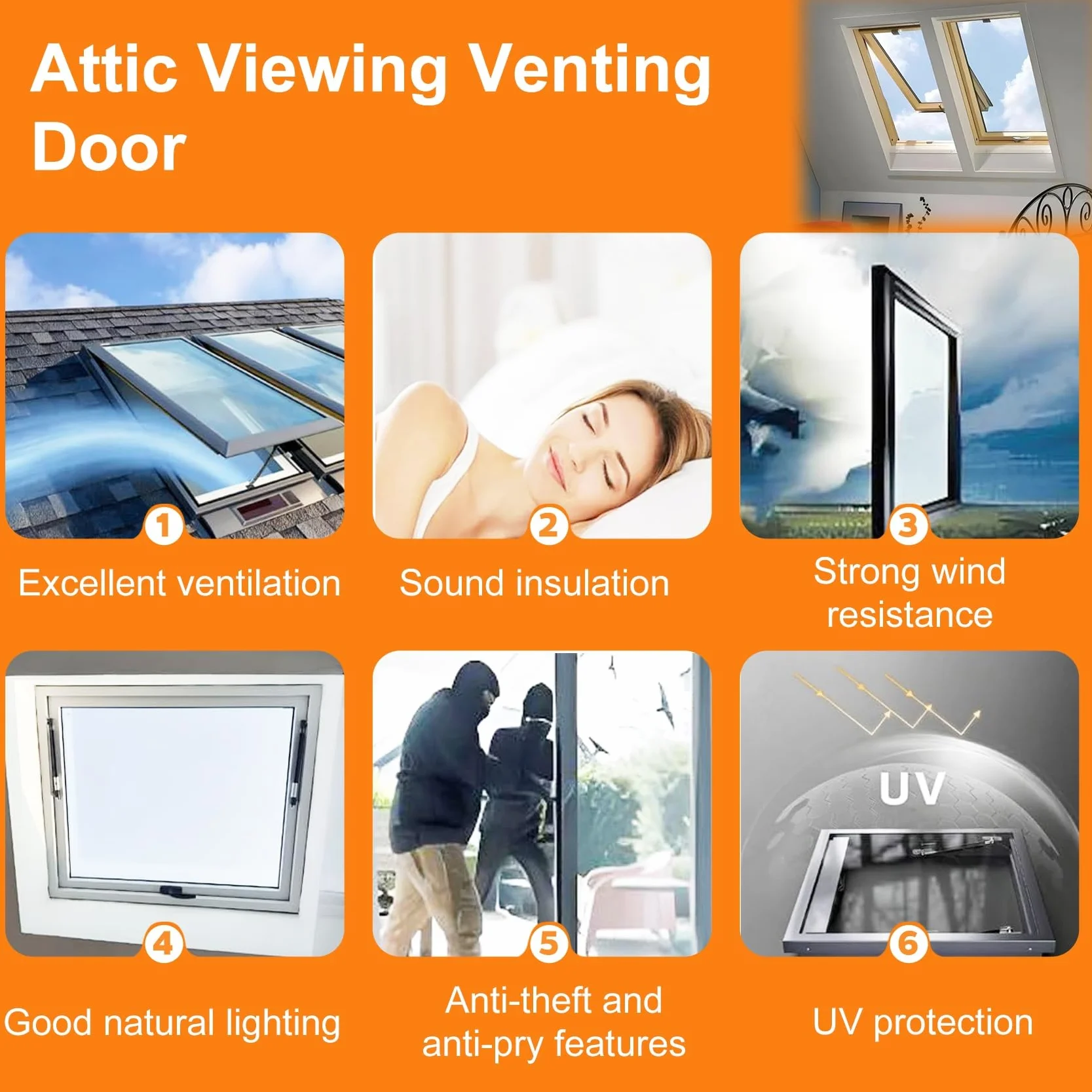 Ventana de tejado con Control Remoto Apertura eléctrica, Escotilla de techo de tragaluz, Vidrio Templado de Doble Capa, para áticos iluminación y ventilación(LxW 81x61cm/32x24in)