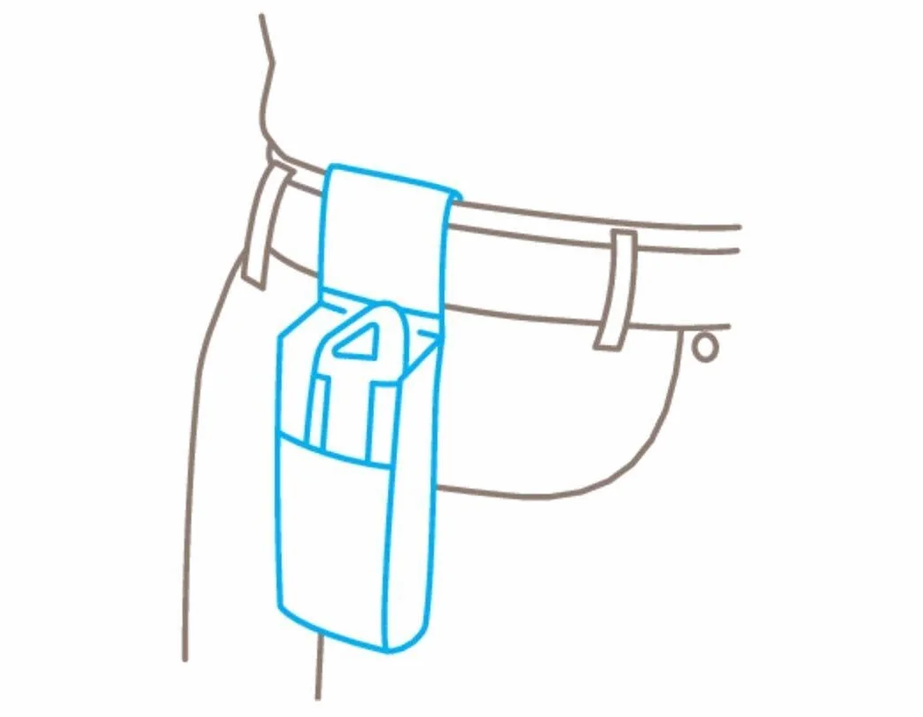 MARTOR GÜRTELTASCHE für Cuttermesser, Tasche mit Fächern, Clip, Klettverschluss, Nylon, Schwarz