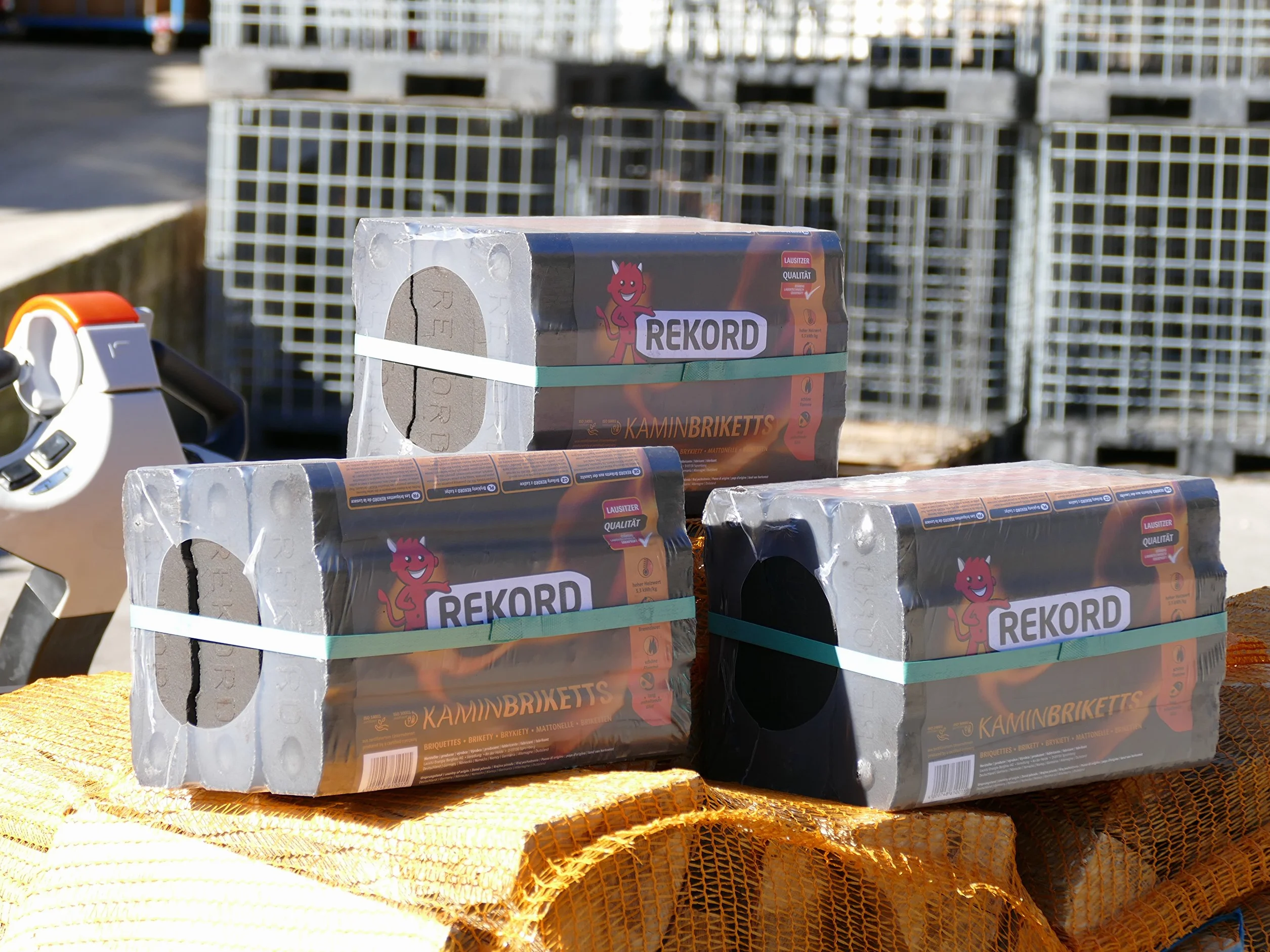 Energie Kienbacher Briquetas de lignito de 10 kg en práctico paquete de láminas