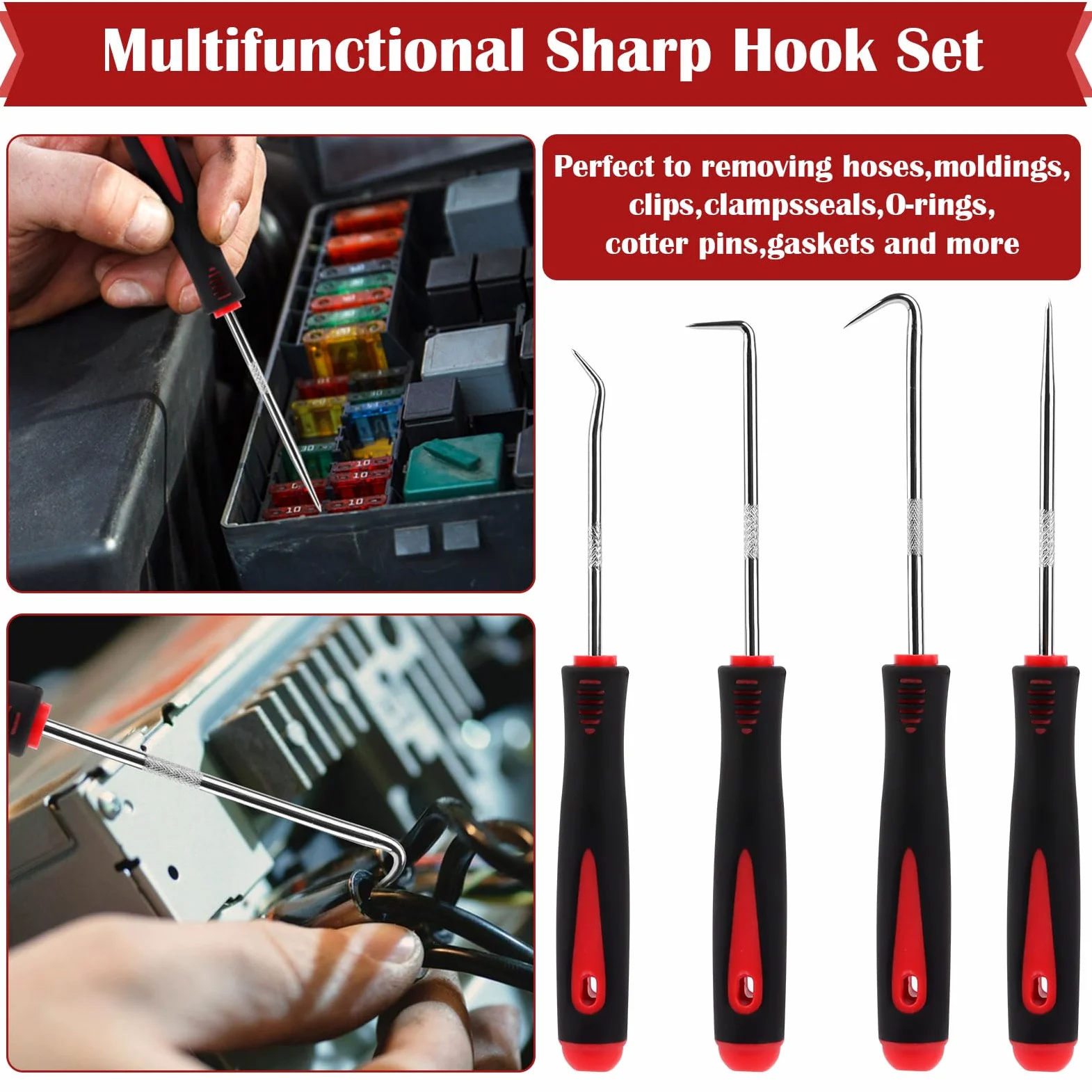158pcs Herramientas Kit Desmontar Coche, Kit Mantenimiento De Interiores Automotrices, Cuñas de Plástico para Quitar Paneles Y Paneles de Puerta de Coche, Herramientas de Revestimiento Interior