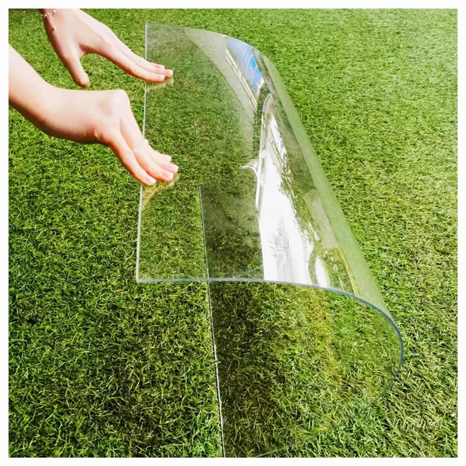 1mm Lámina de Policarbonato Flexible for Techos, Panel de Techo de Plástico, Fácil Cortar Placa Duradera de PC for Jardín, Terraza(0.6x1m)