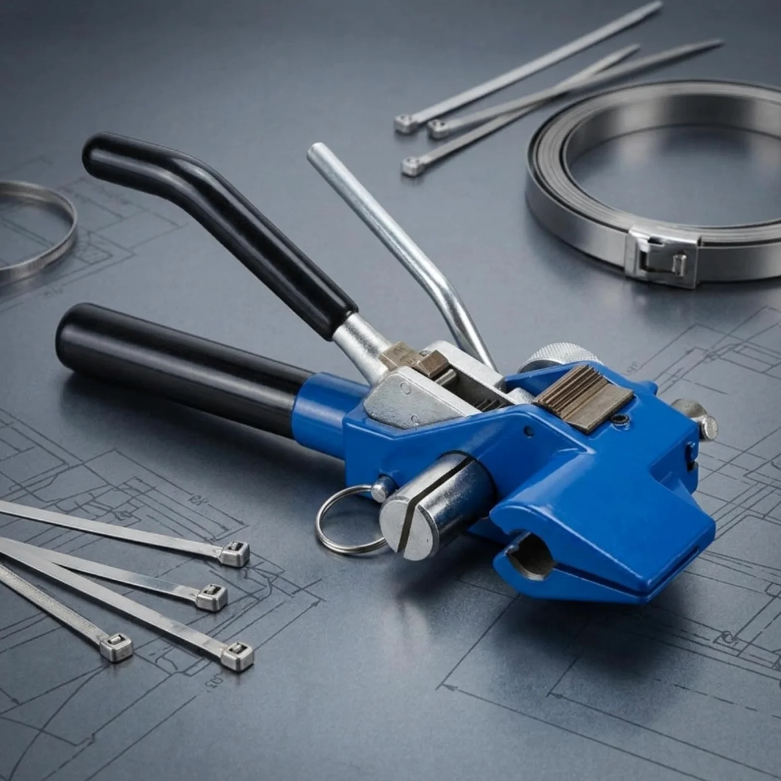 Abrazadera de Fijación Manual Herramienta Tensionadora Tensador Alicate para Cinta de Abrazadera con Diseño Compacto Fácil de Maniobrar Adecuada para