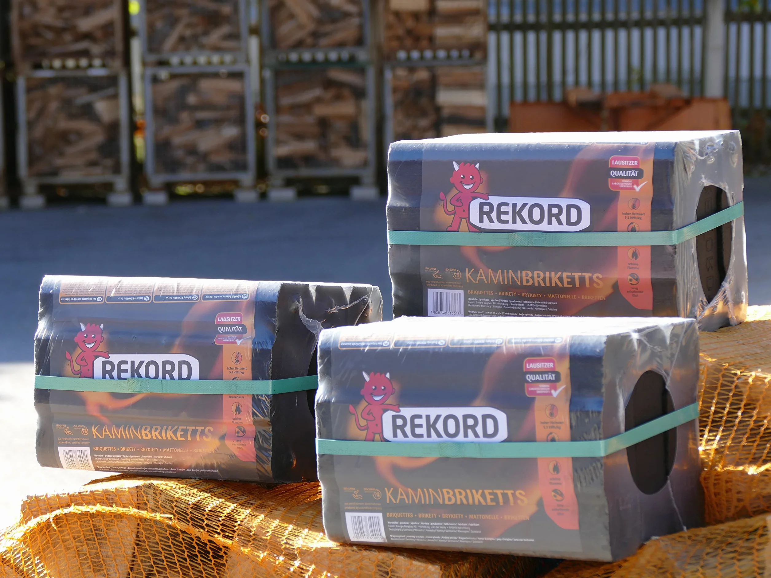 Energie Kienbacher Briquetas de lignito de 10 kg en práctico paquete de láminas