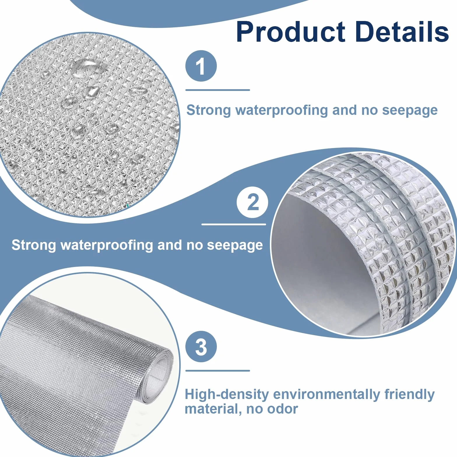 Aislante Termico Autoadhesivo – 60x200cm Aislante Térmico Película & Tela Reflectante para Radiadores, Adecuado para Bobinado, Sellado & Aislamiento de Tuberías