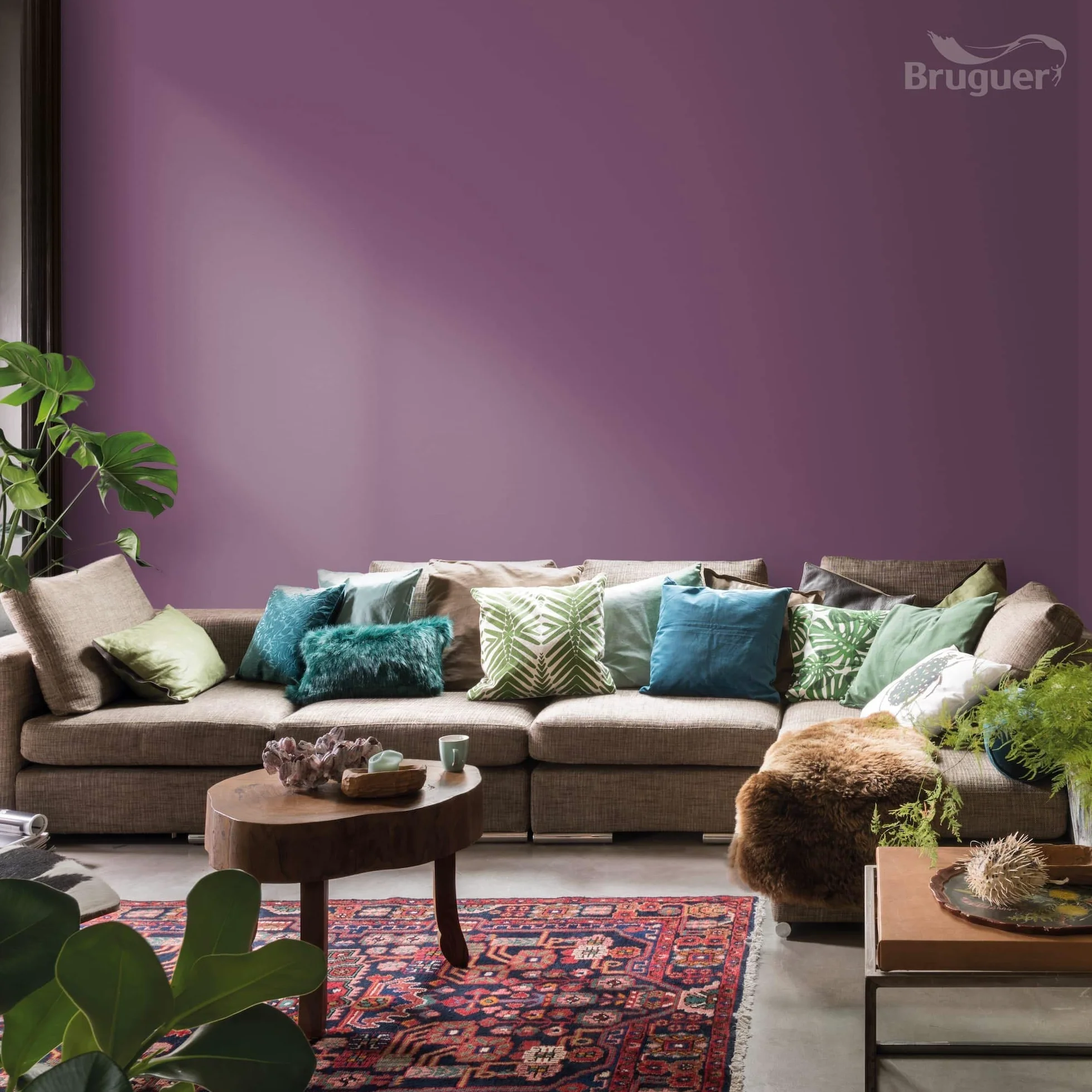 Bruguer Colores del Mundo Pintura para paredes monocapa Japón Violeta Natural 4 L