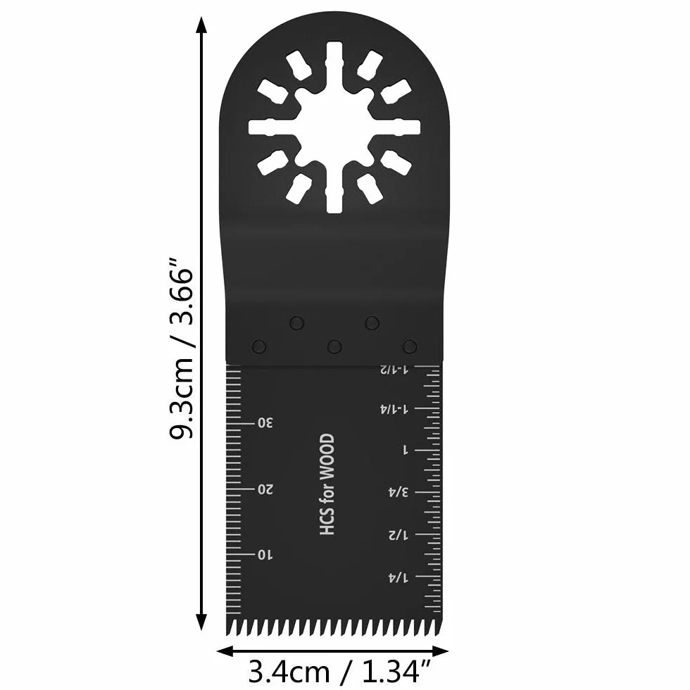 Cuchillas Mix 12 piezas para herramienta oscilante compatible con BOSCH, MAKITA, Dewalt