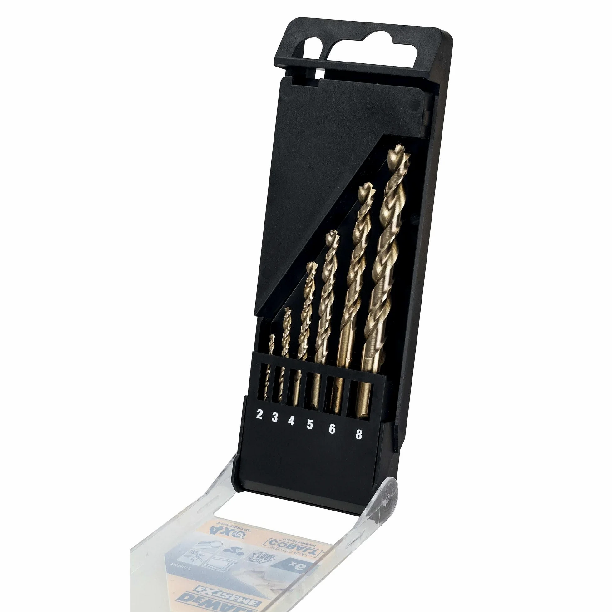 DEWALT Juego de brocas para metal EXTREME HSS-E con cobalto, 6 piezas, para acero inoxidable, DT4956-QZ