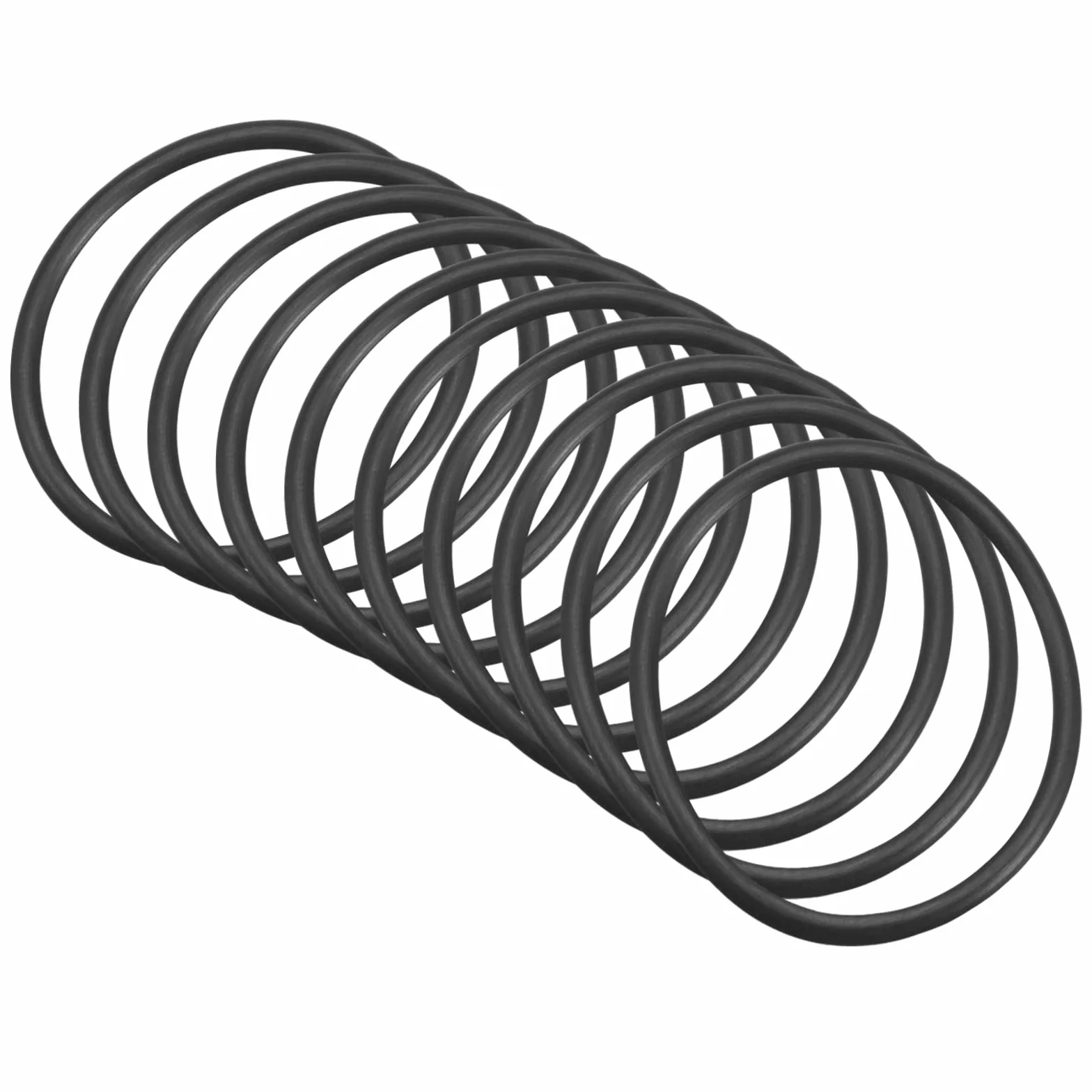 QUARKZMAN 47mm x 40mm x 3,5mm Nitrilo Goma Juntas Tóricas x 10uds Redondo Junta Arandela para Grifo Plomería Reparación Sellado Conexión [Negro]