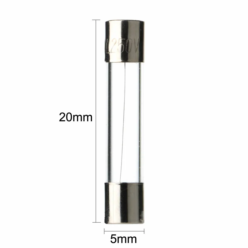 Gebildet Fusibles de Tubo de Vidrio 15 Valores 180pcs 5×20mm 250V