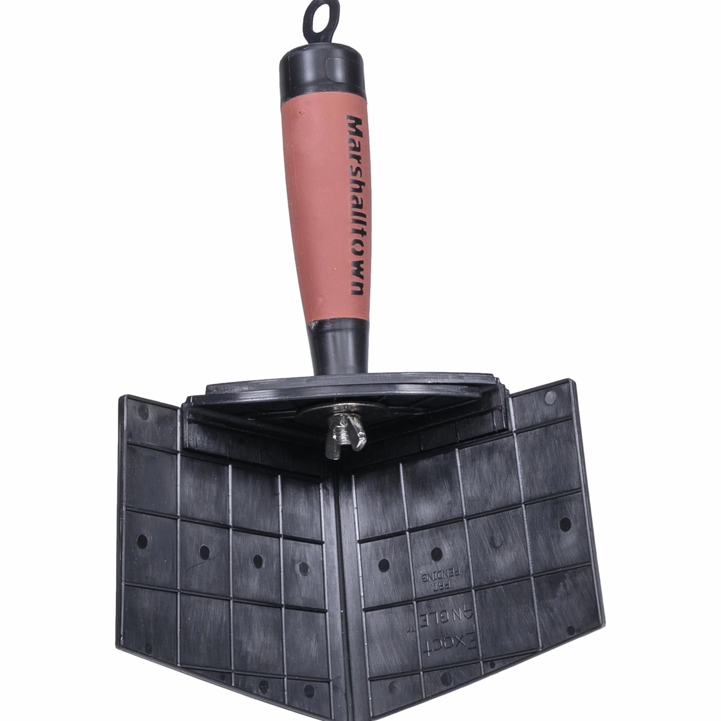Llana de esquina interior ajustable Marshalltown para un ángulo exacto de 90 a 154 grados con hoja de nylon para yeseros y escayolistas, tamaño 102x102 mm
